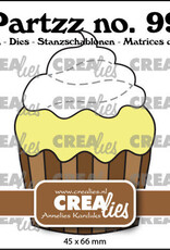 Crealies Crealies Partzz stansen no. 99, Cupcake groot CLPartzz99