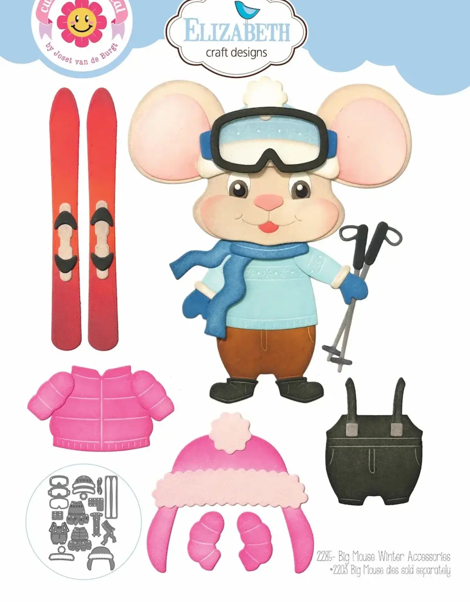 Elizabeth Craft Designs Elizabeth Craft Designs  Big Mouse Winter  Accessoires 2285