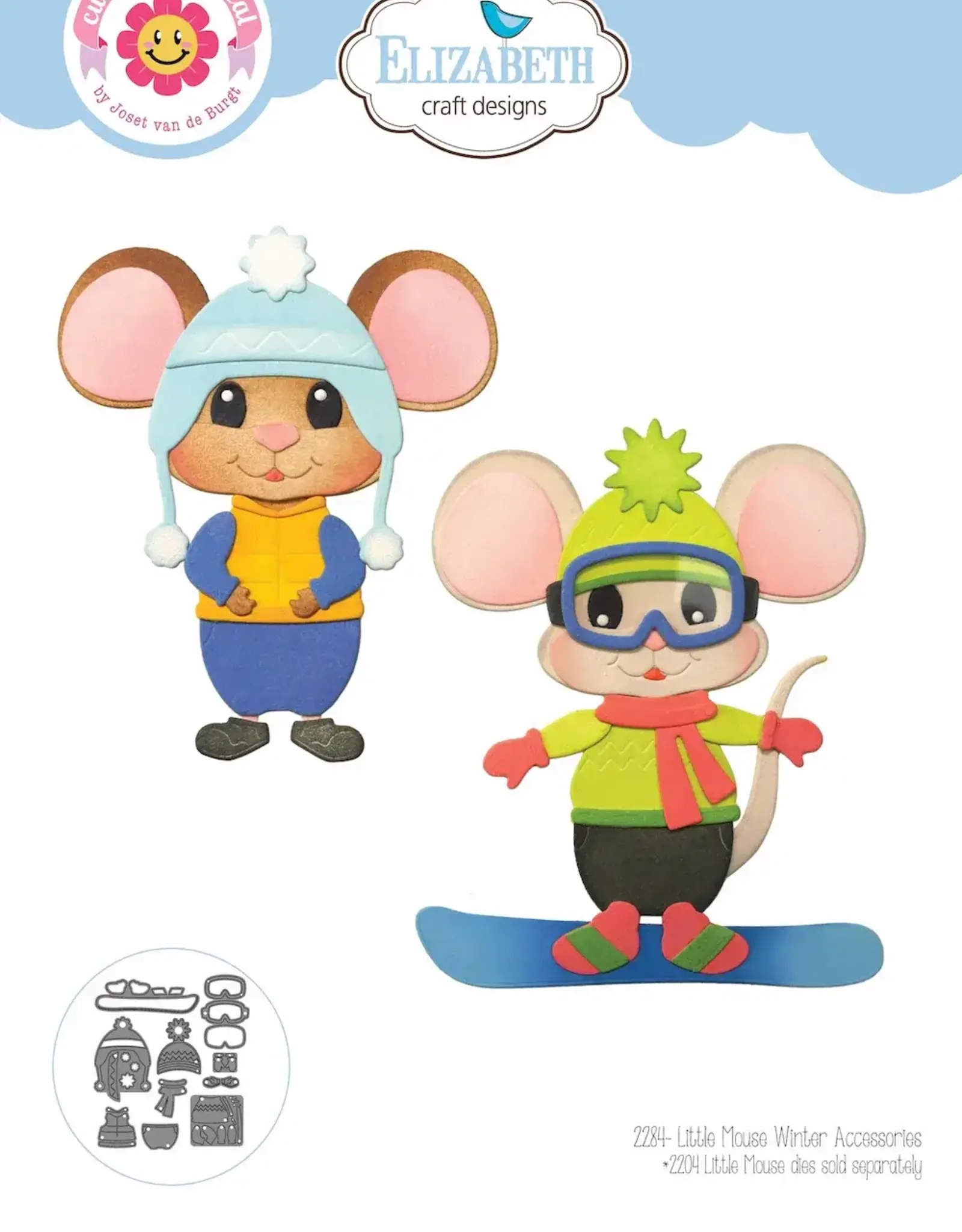 Elizabeth Craft Designs Elizabeth Craft Designs  Little Mouse Winter  Accessoires 2284
