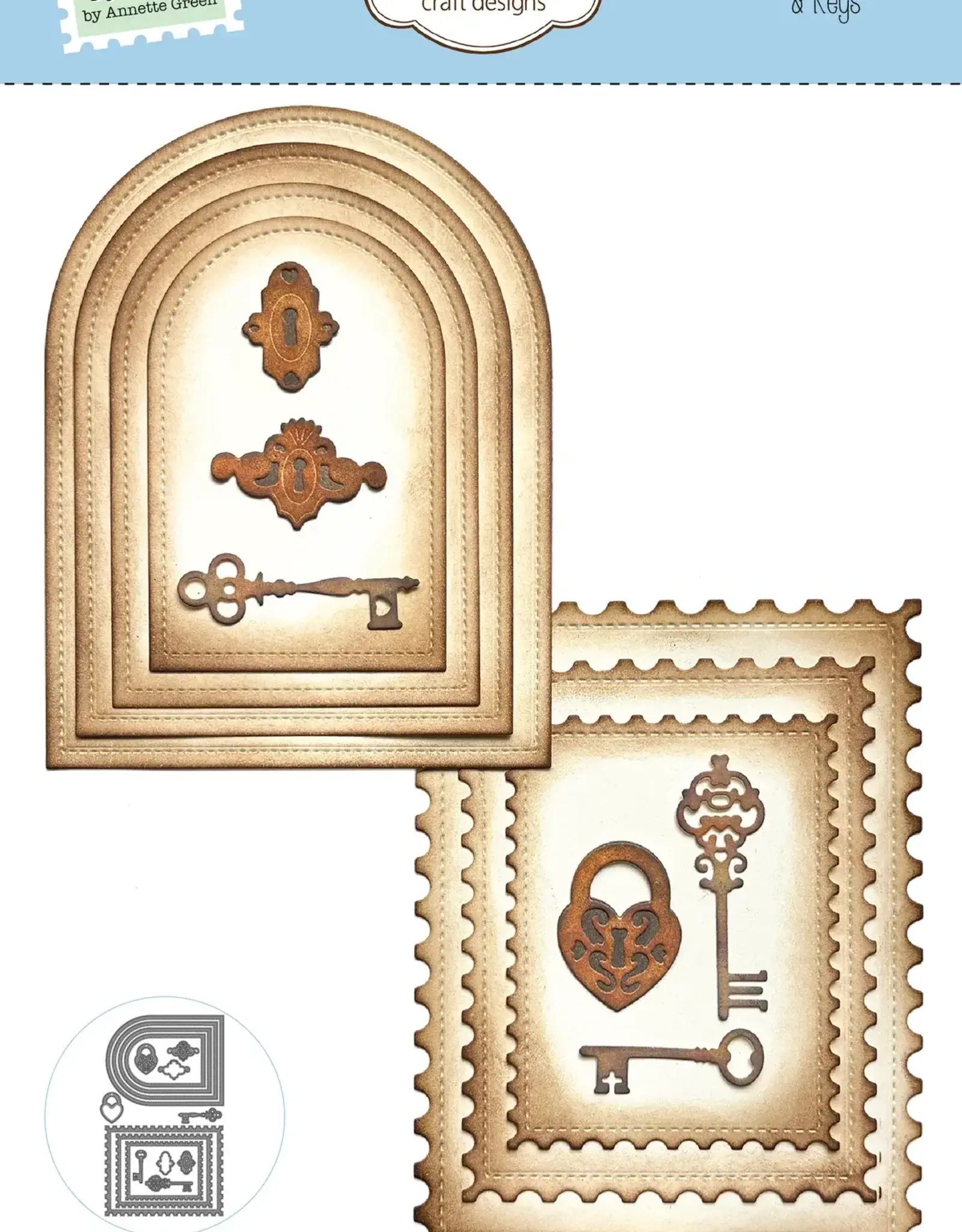 Elizabeth Craft Designs Elizabeth Craft Designs Postage, Arches & Keys 2303