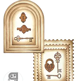 Elizabeth Craft Designs Elizabeth Craft Designs Postage, Arches & Keys 2303