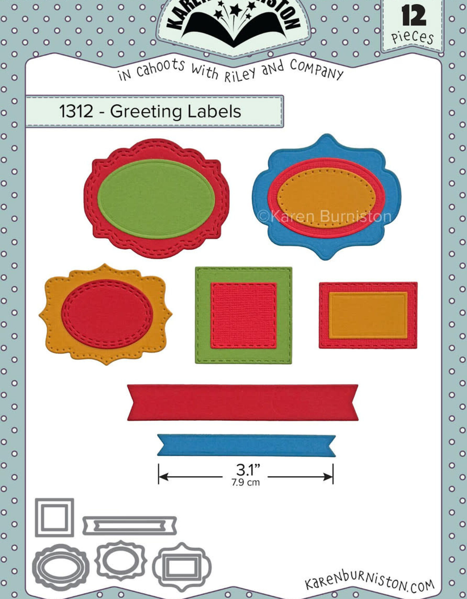 Karen Burniston Karen Burniston Greetings Labels 1312