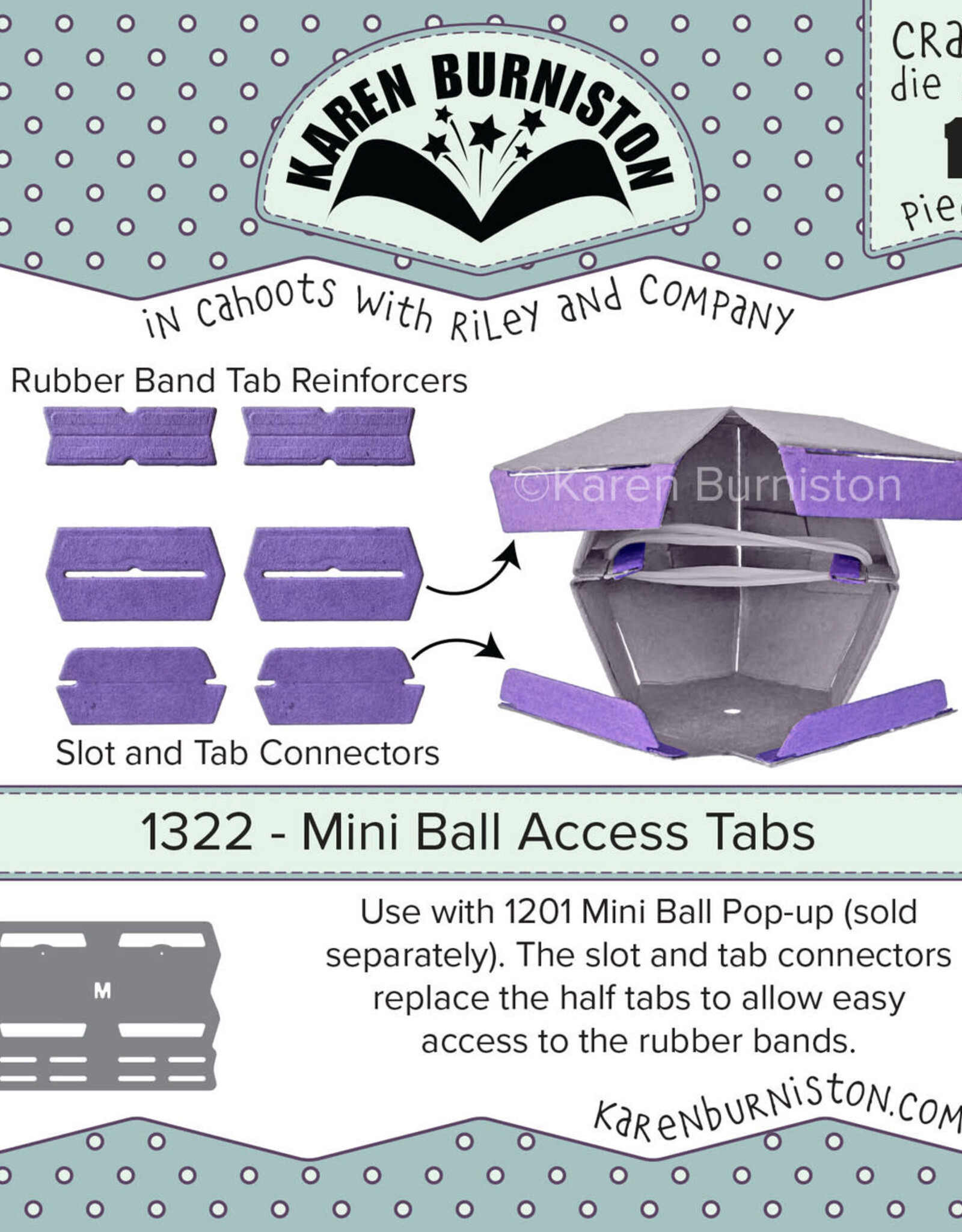 Karen Burniston Karen Burniston Mini Ball Access tabs 1322