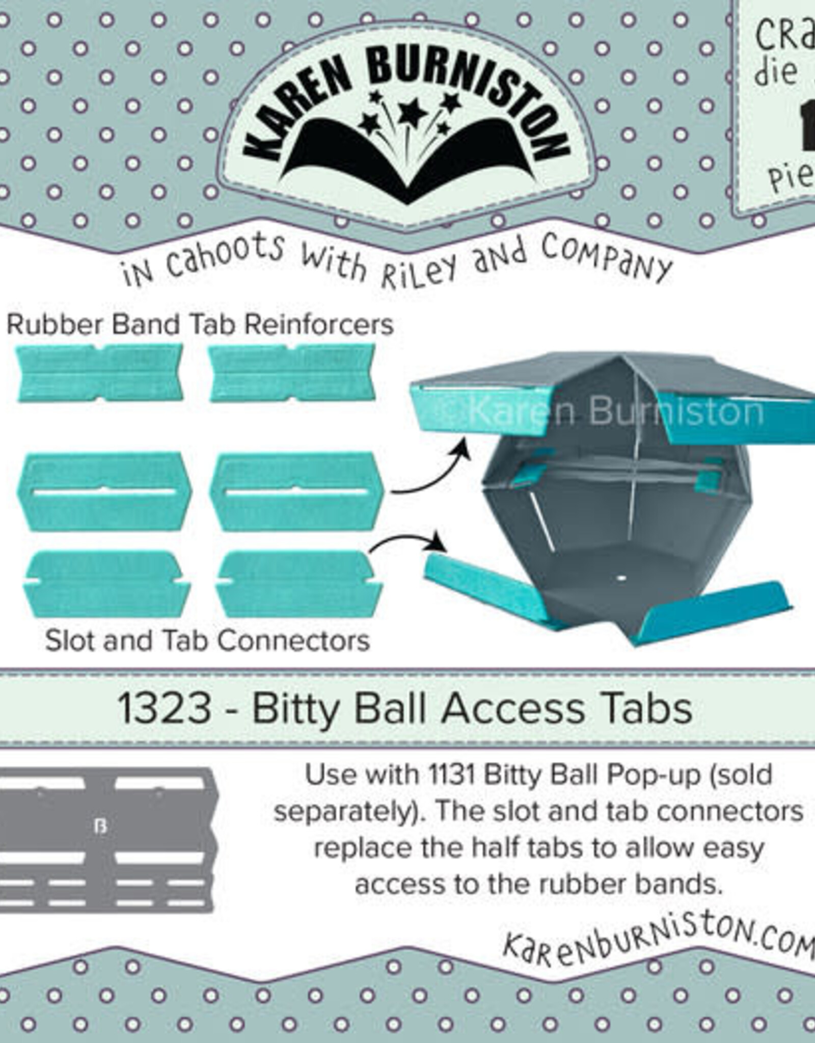 Karen Burniston Karen Burniston Bitty Ball Access tabs 1323