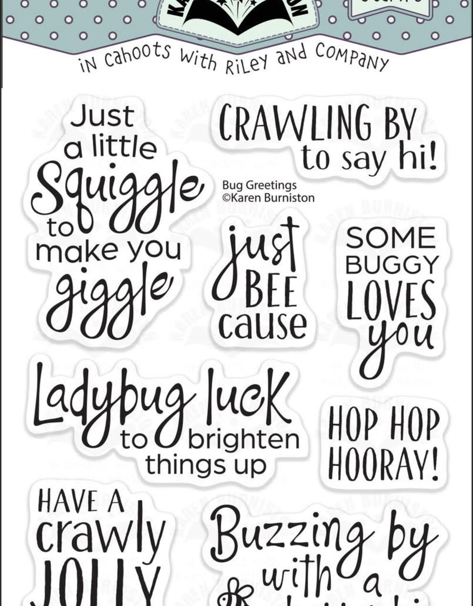 Karen Burniston Karen Burniston  Bug Greetings Clearstamps CS025