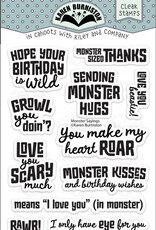 Karen Burniston Karen Burniston  Monster Sayings Clearstamps CS028