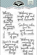 Karen Burniston Karen Burniston  Quiet Forest Sayings Clearstamps CS029