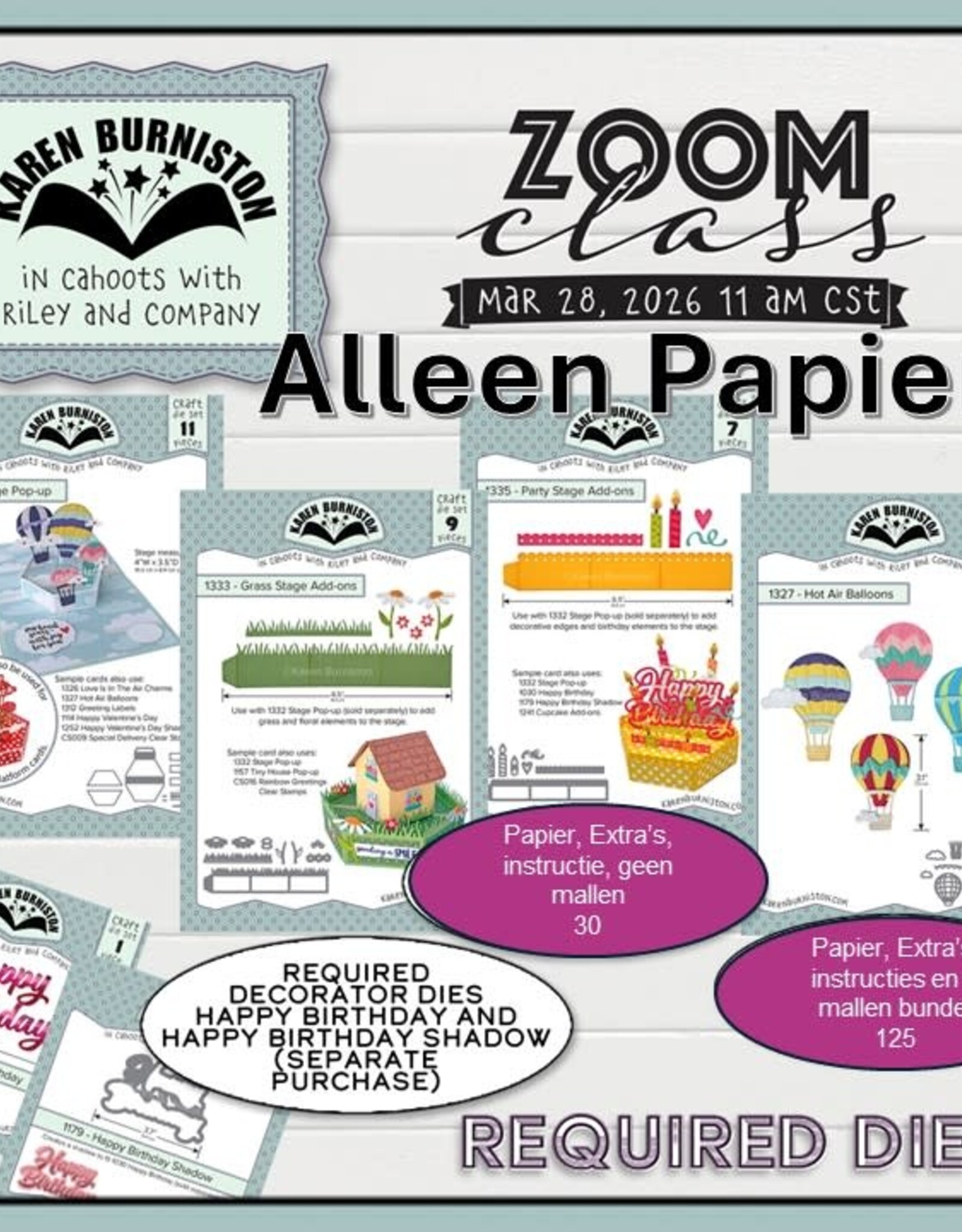 Karen Burniston Karen Burniston Zoomclass Maart 2026  ALLEEN PAPIER