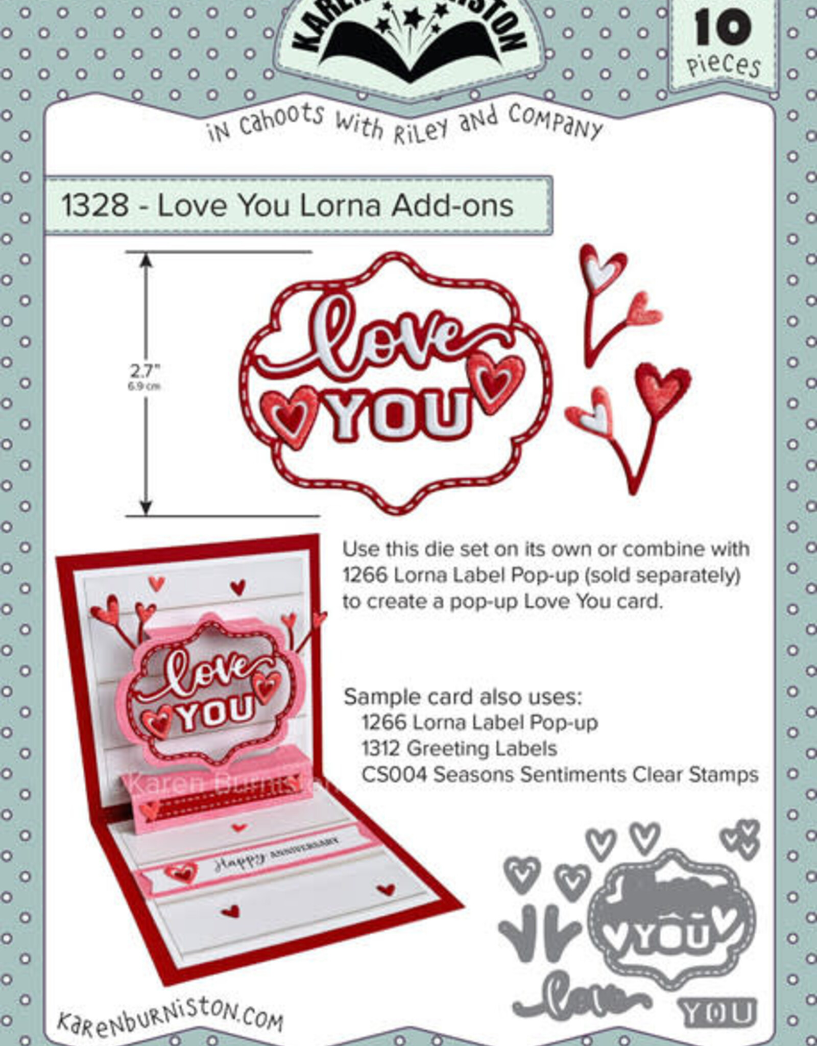 Karen Burniston Karen Burniston Love You Lorna Add ons  1328