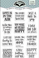 Karen Burniston Karen Burniston  Love Notes clear stamps  CS033