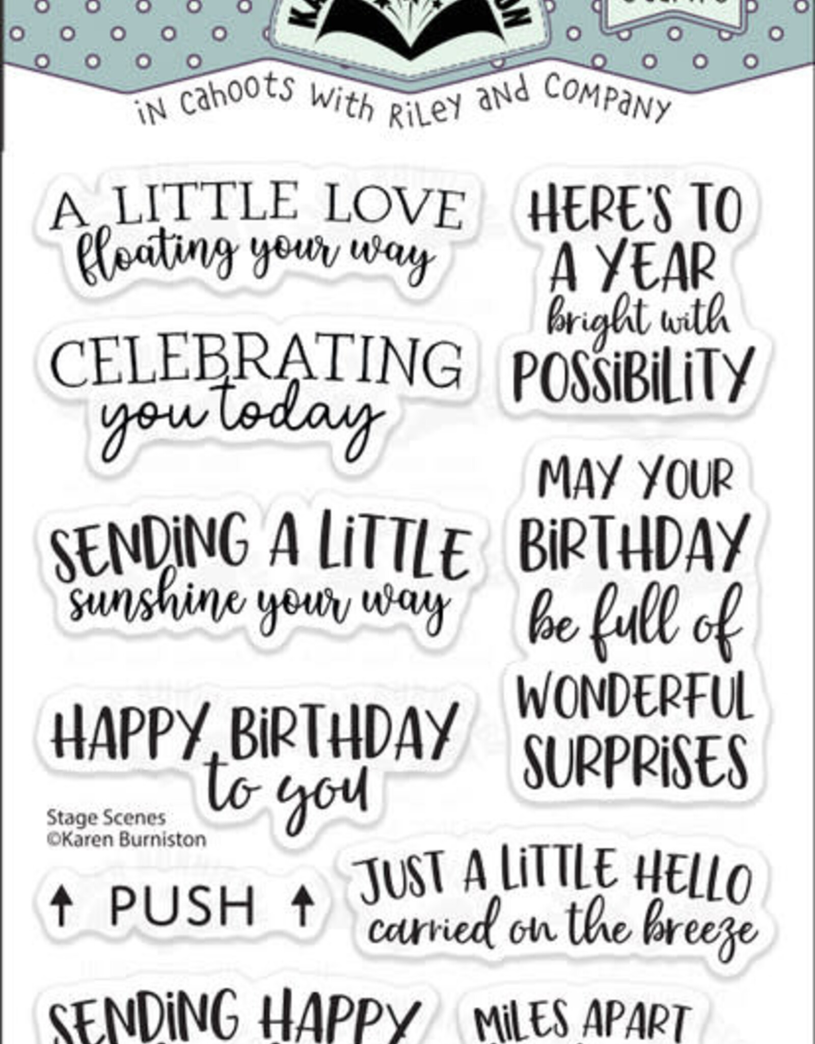 Karen Burniston Karen Burniston  Stage Scenes clear stamps  CS034