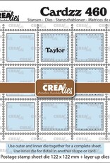 Crealies Crealies Vierkant Postzegelvel Taylor met 9  CLCZ460