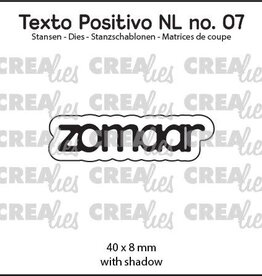 Crealies Crealies Texto Positivo stansen no. 07, zomaar  POSNL07