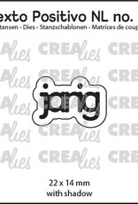 Crealies Crealies Texto Positivo stansen no. 21, jarig  POSNL21
