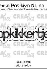 Crealies Crealies Texto Positivo stansen no. 17, opkikkertje  POSNL17