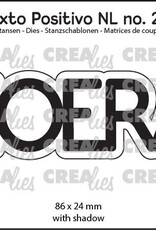 Crealies Crealies Texto Positivo stansen no. 201, HOERA  POSNL201