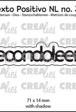 Crealies Crealies Texto Positivo stansen no. 38, gecondoleerd  POSNL38