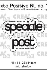 Crealies Crealies Texto Positivo stansen no. 141, speciale post  POSNL141
