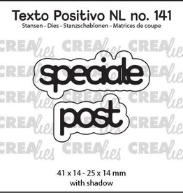 Crealies Crealies Texto Positivo stansen no. 141, speciale post  POSNL141