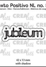 Crealies Crealies Texto Positivo stansen no. 59, jubileum  POSNL59
