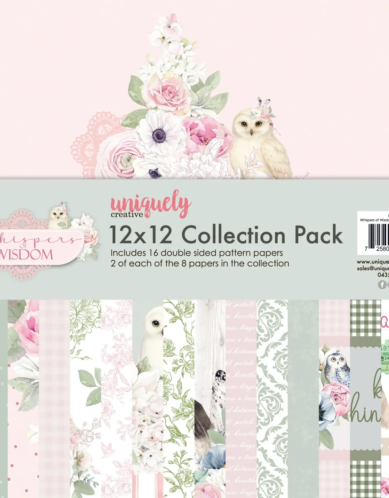 Uniquely Creative Uniquely Creative Whispers of Whisdom paperpack  12 X12  16 vel