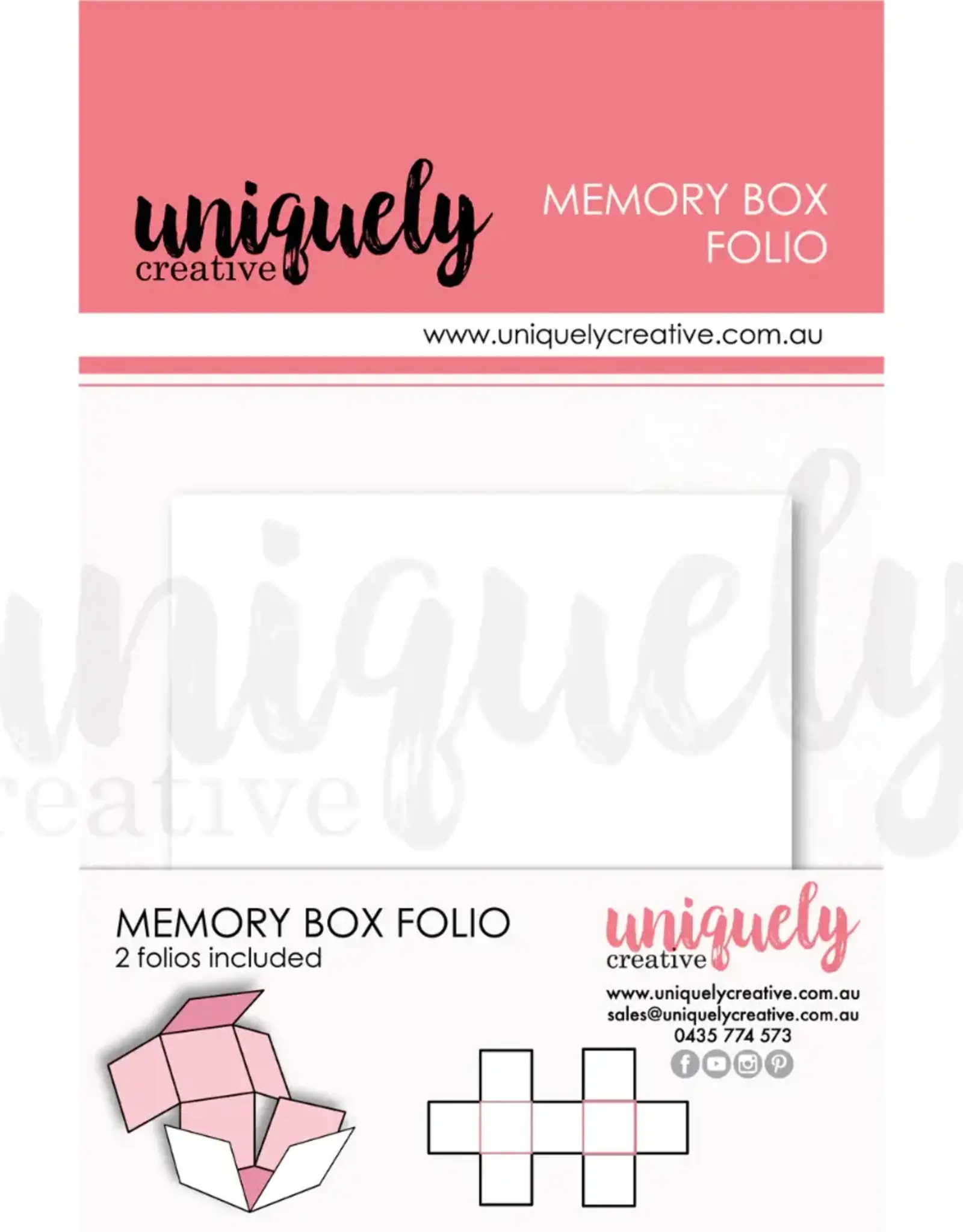 Uniquely Creative Uniquely Creative memory box folio wit