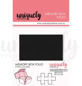 Uniquely Creative Uniquely Creative memory box folio zwart  (2 stuks)