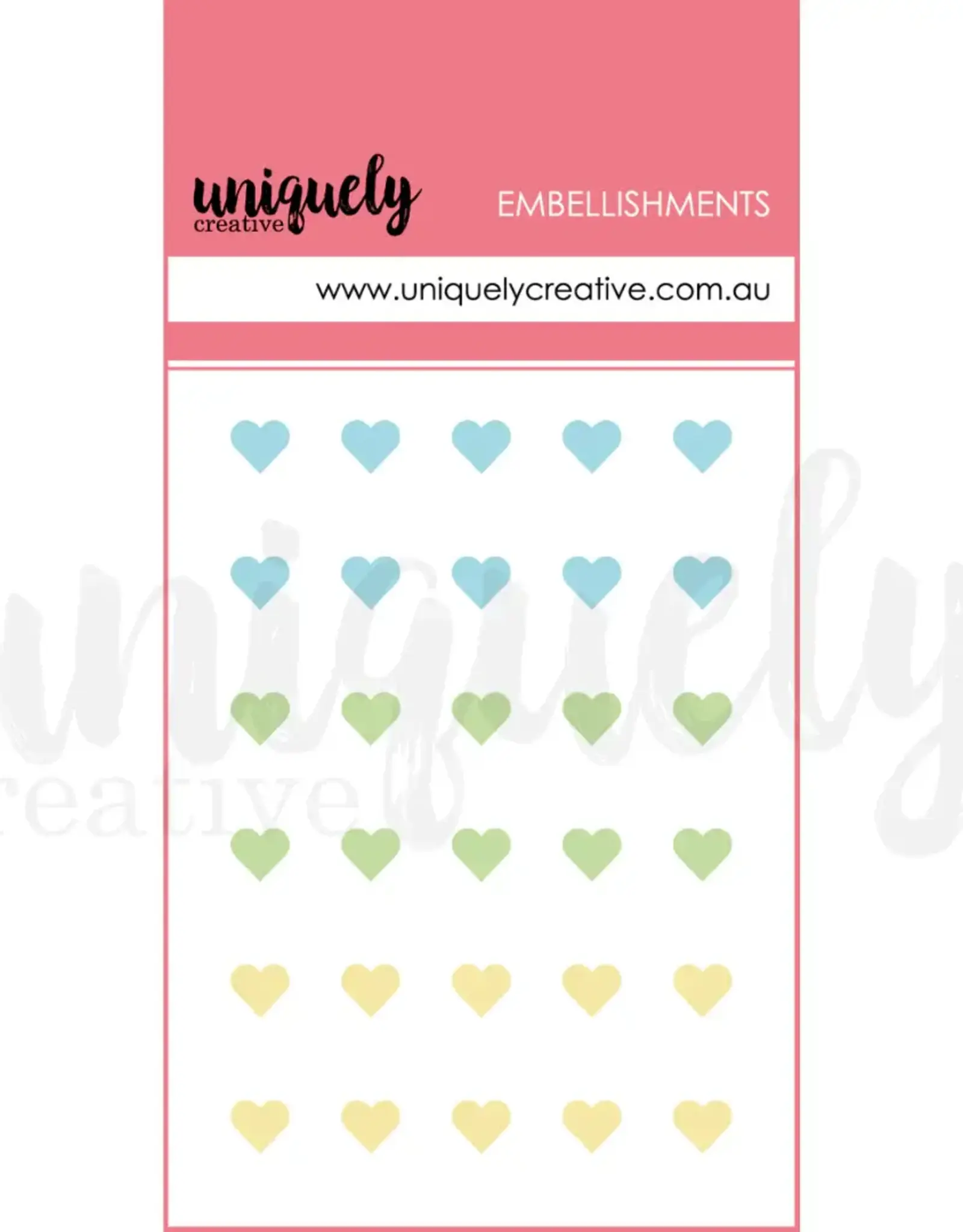 Uniquely Creative Uniquely Creative Dew Drop Heart stickers Luminous