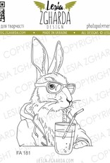 Lesia Zgharda Lesia Zgardha  Design Stamp Hare with Lemonade FA181