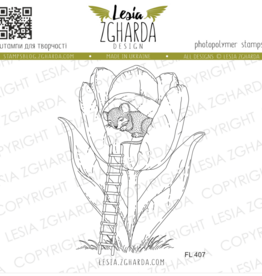 Lesia Zgharda Lesia Zgharda Mouse Sleeping in a Tulip FL407