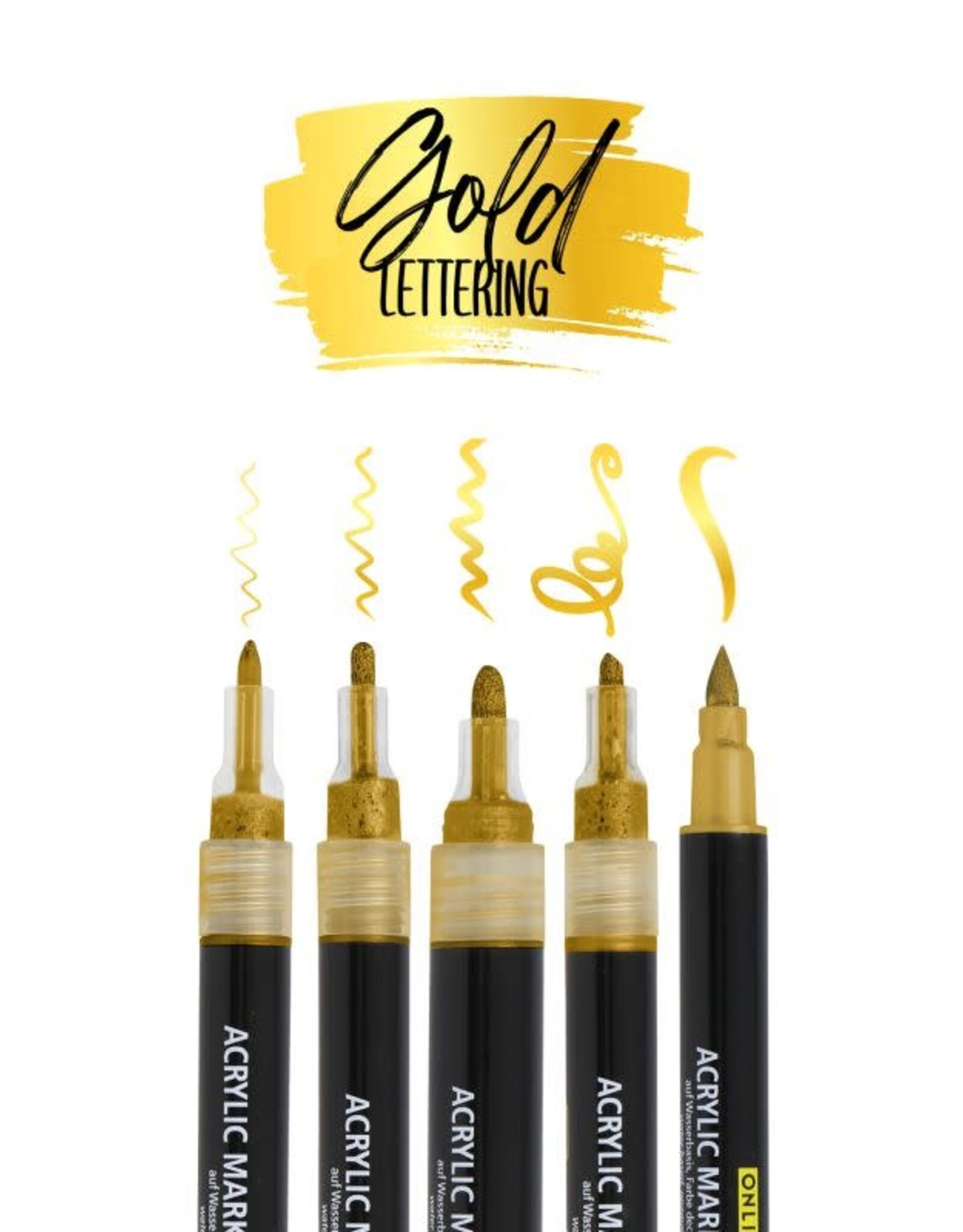 online Gold Lettering 5 tips acryl markers