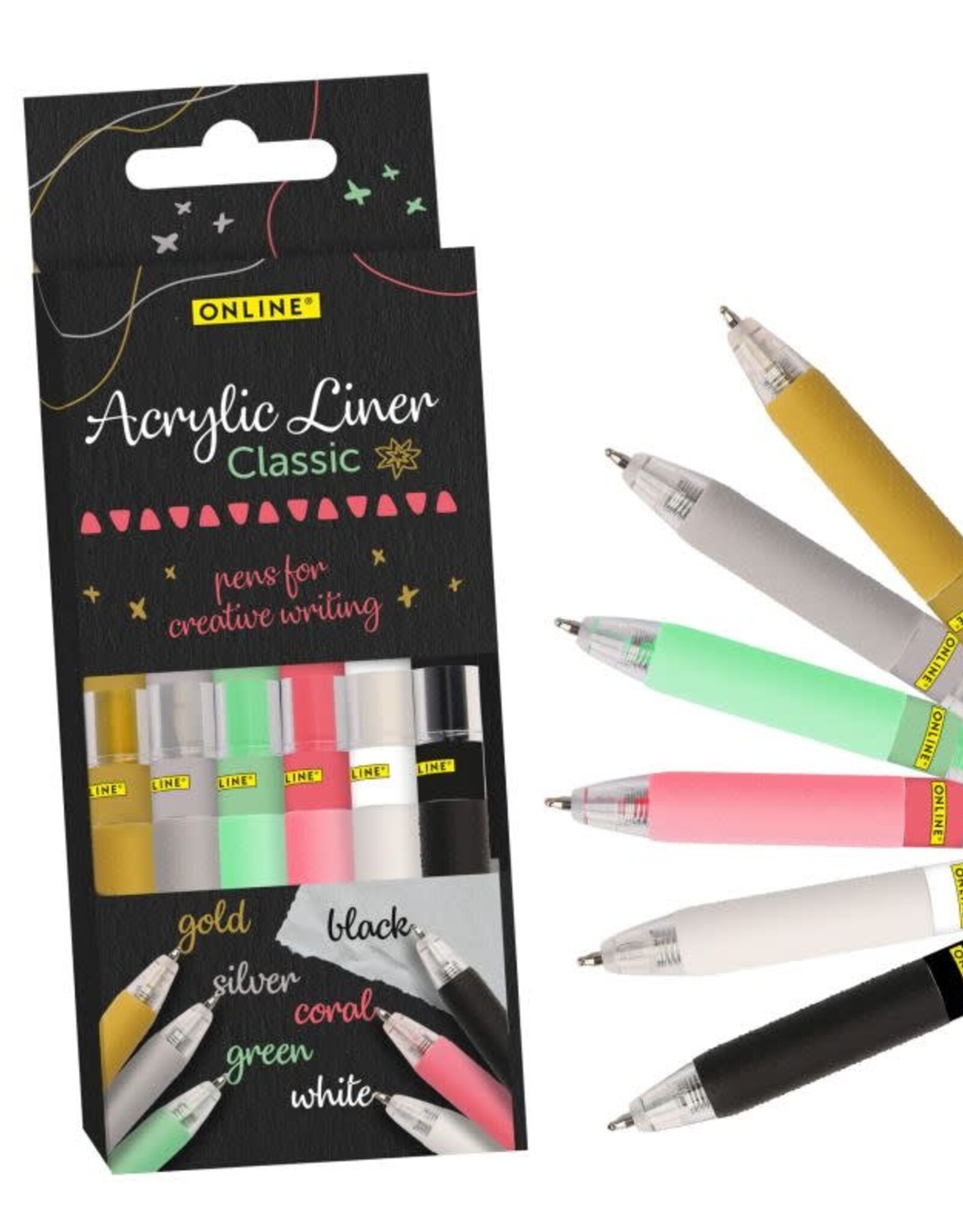 online Acrylic Liner classic 6 kleuren