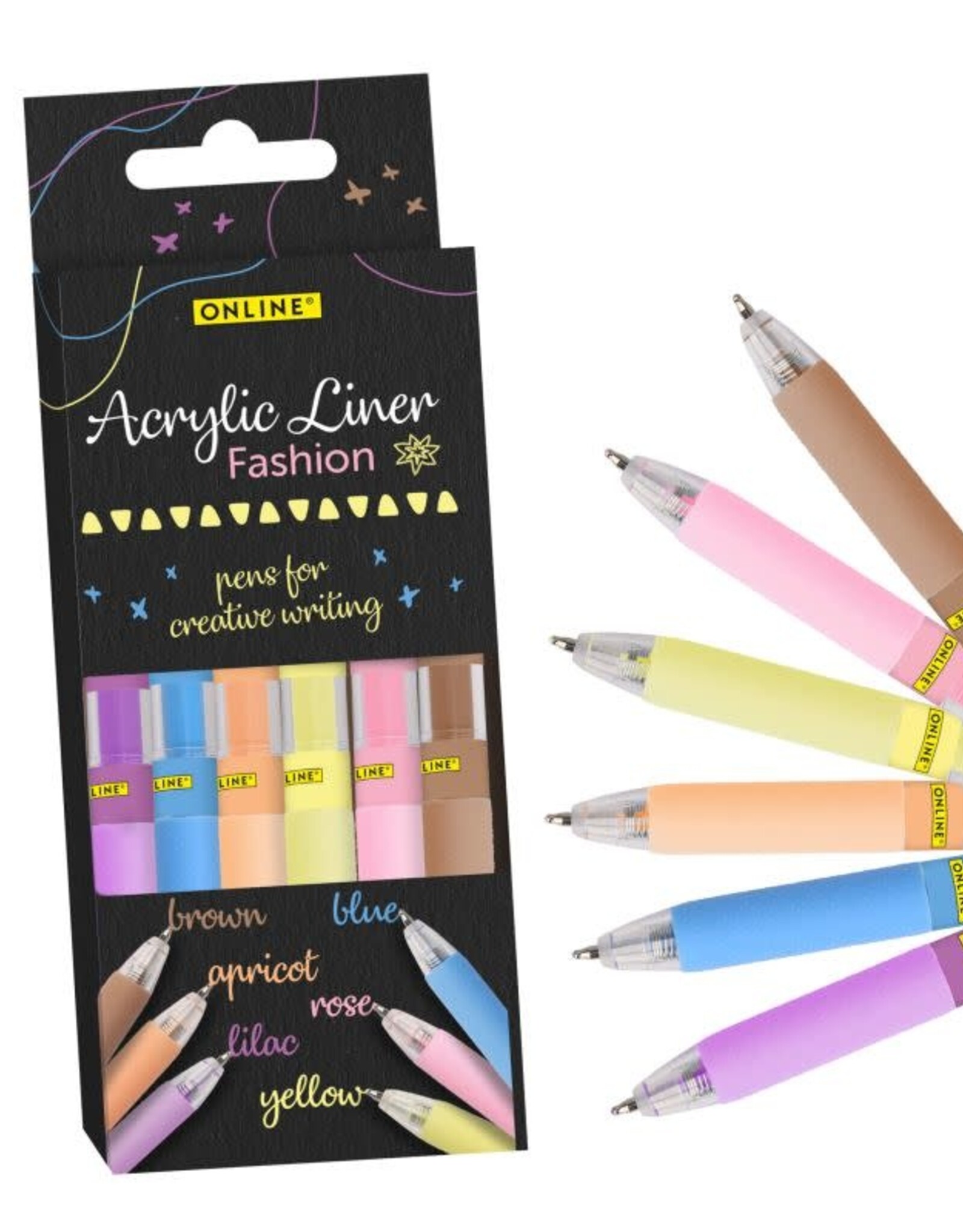 online Acrylic Liner Fashion  6 kleuren