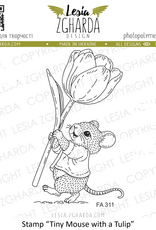 Lesia Zgharda Lesia Zgharda Tiny Mouse With  Tulip  FA311