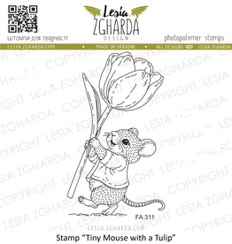 Lesia Zgharda Lesia Zgharda Tiny Mouse With  Tulip  FA311