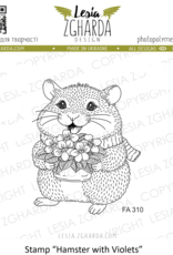 Lesia Zgharda Lesia Zgharda Hamster with Violets FA310