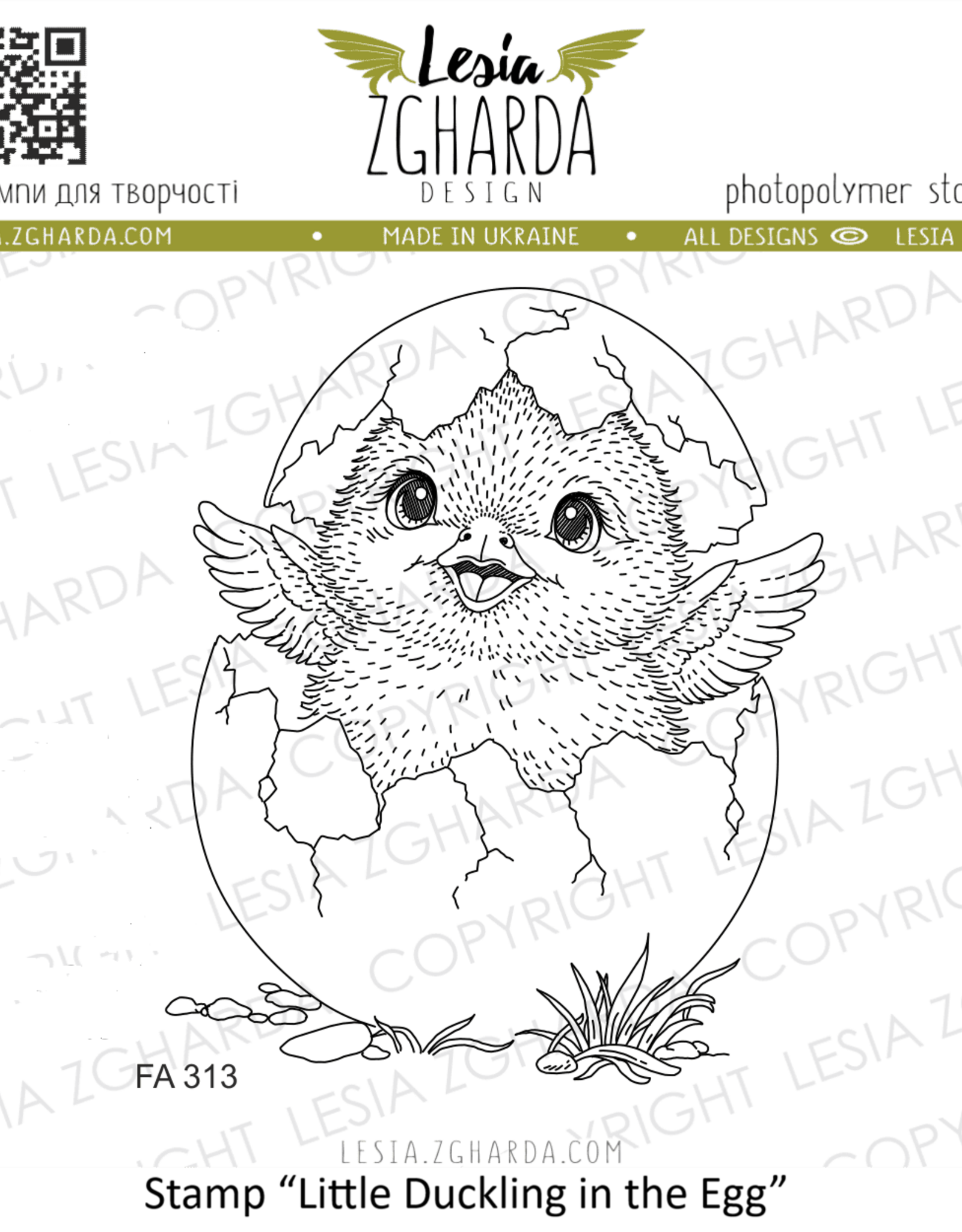 Lesia Zgharda Lesia Zgharda Little Duckling in the Egg FA313