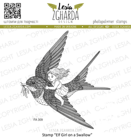 Lesia Zgharda Lesia Zgharda Elf Girl on a Swallow  FA309
