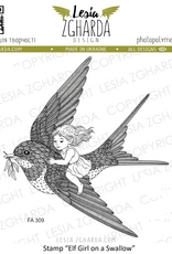 Lesia Zgharda Lesia Zgharda Elf Girl on a Swallow  FA309