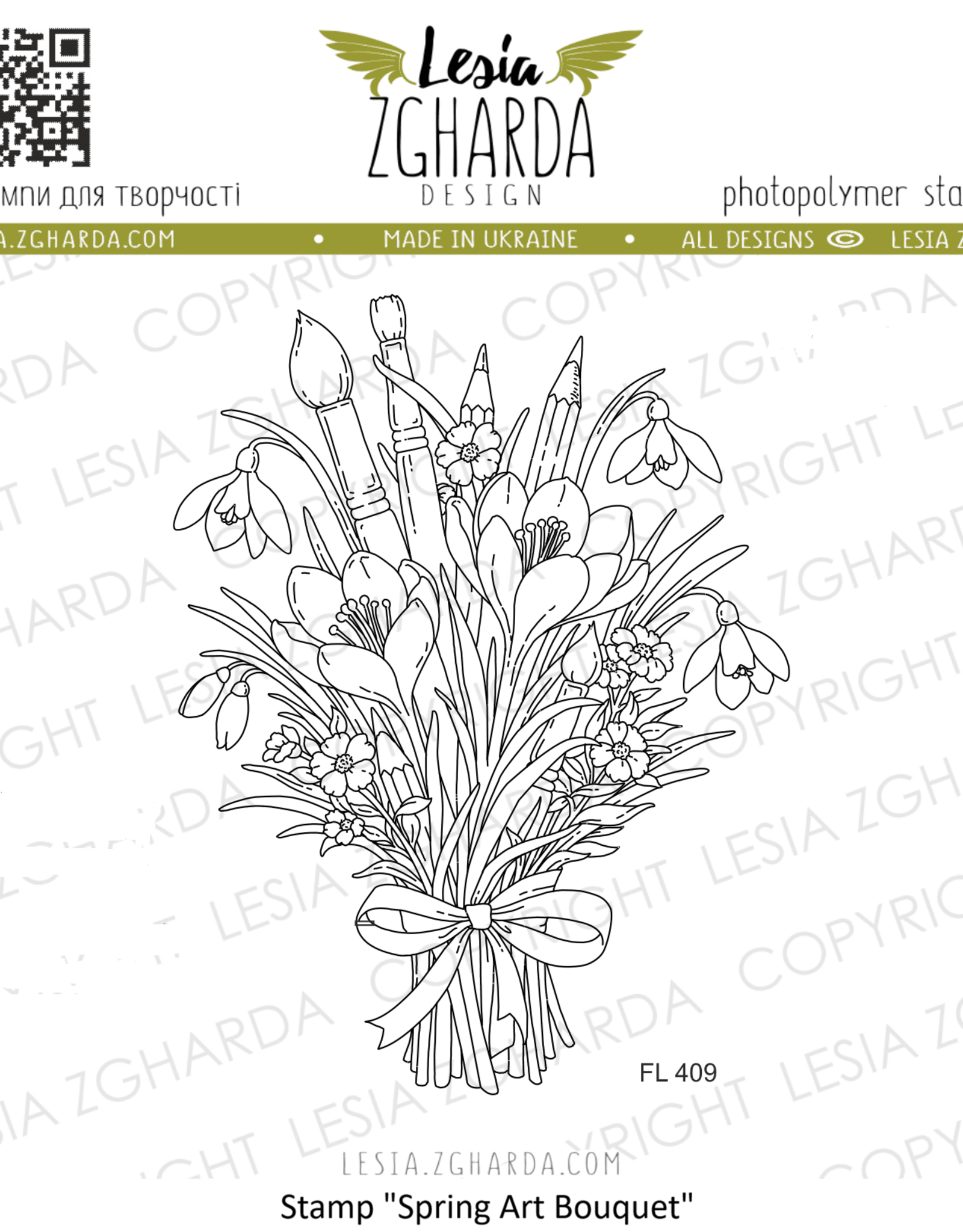 Lesia Zgharda Lesia Zgharda Spring Art Bouquet FL409