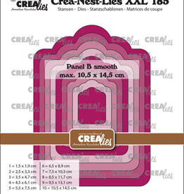 Crealies Crea-Nest-Lies XXL stansen no. 185, Paneel B glad (past achter XXL 184)