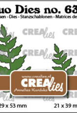 Crealies Crealies   Duo Dies no. 63a, Blaadjes 15 spiegelbeeld  CLDD63A