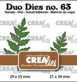 Crealies  Duo Dies no. 63, Blaadjes 15  CLDD63