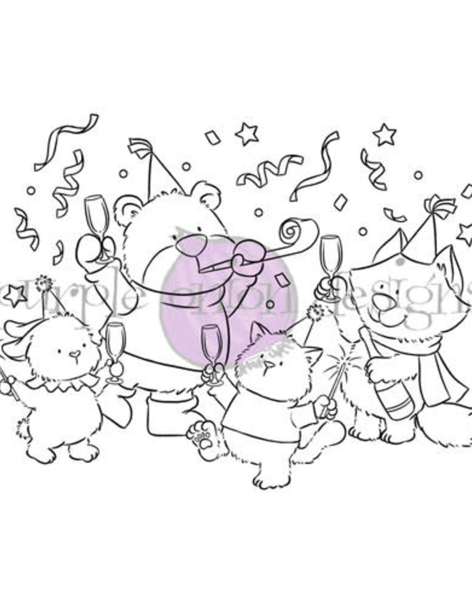 Purple Onion Designs Chilliezgraphy - Tofu & Friends New Years Toast