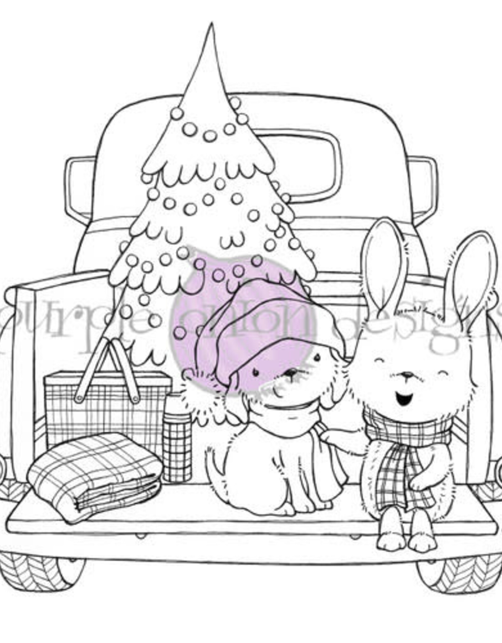 Purple Onion Designs Purple Onion Designs Stacey Yacula - Trixi & Cuddles (truck with bunny & dog)