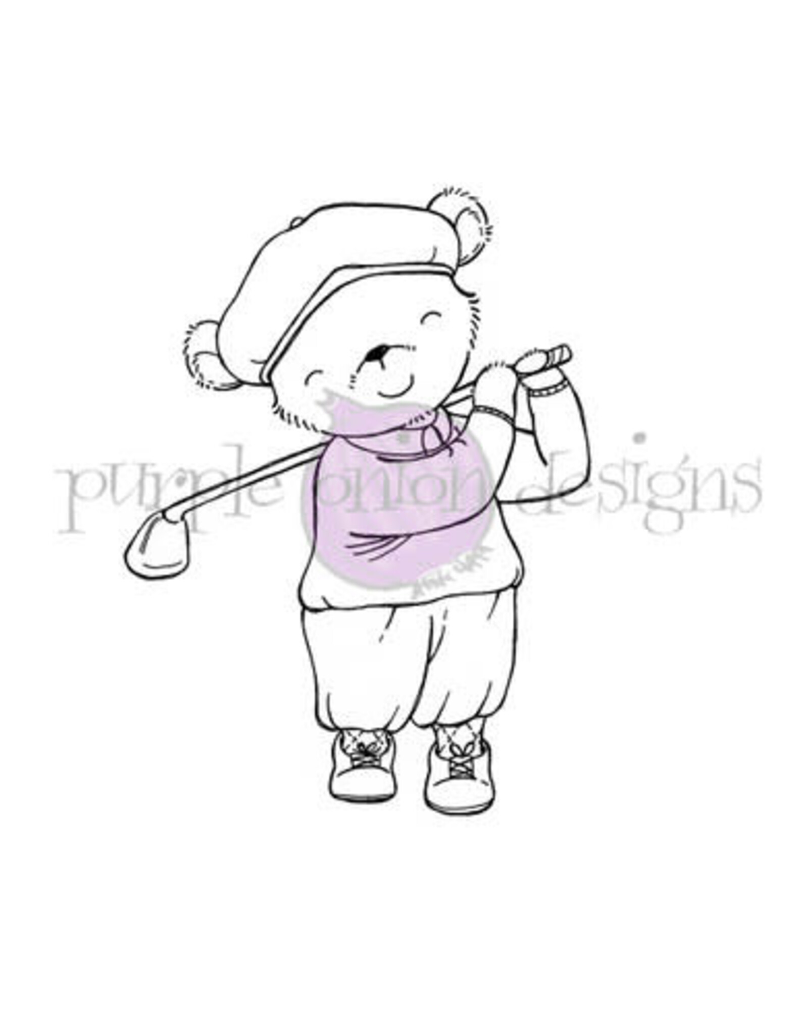 Purple Onion Designs Purple Onion Designs Stacey Yacula - Mulligan (bear golfer)