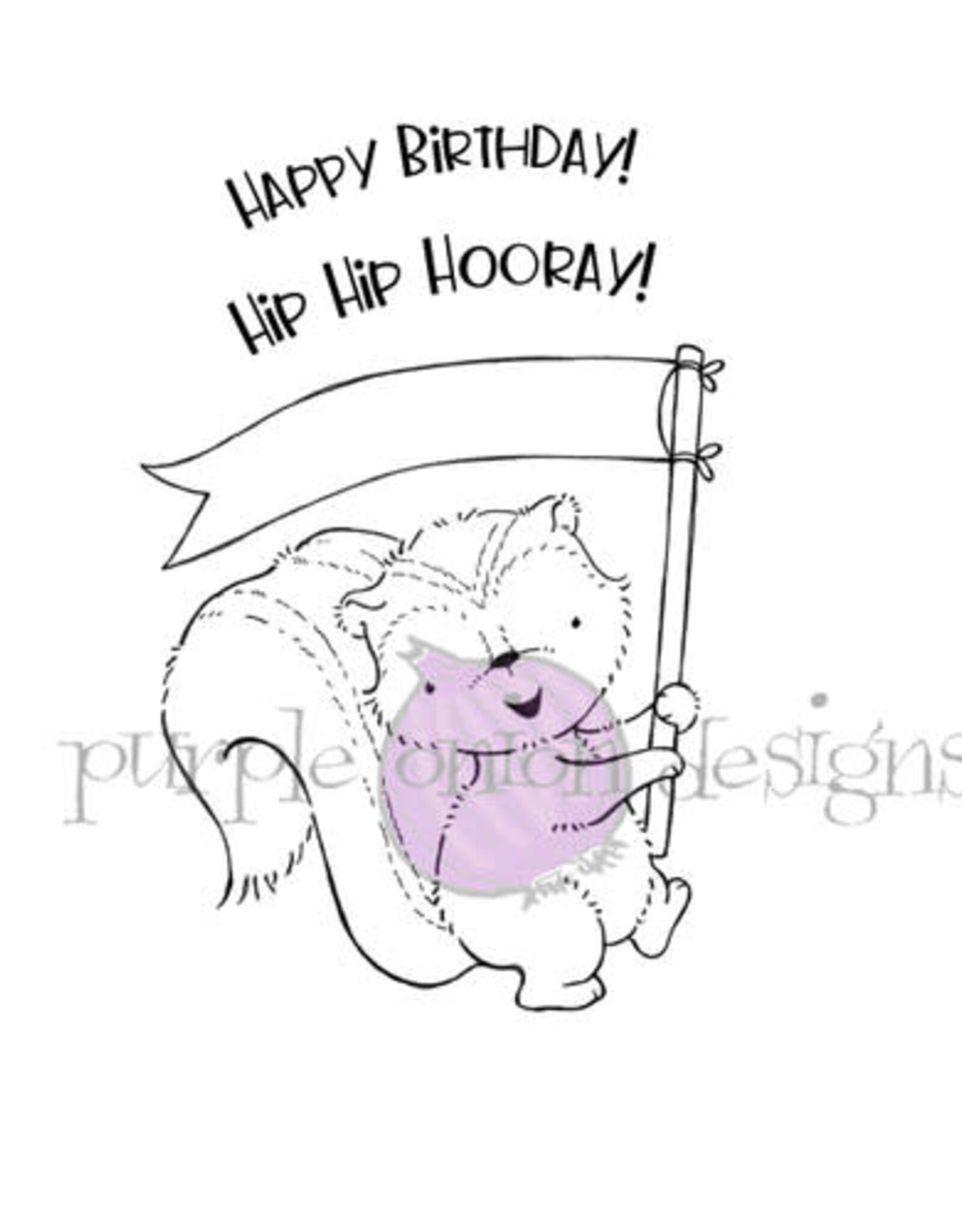 Purple Onion Designs Purple Onion Designs Stacey Yacula - Petunia (Skunk with banner)