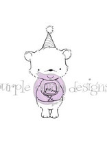 Purple Onion Designs Purple Onion Designs Stacey Yacula - Dylan (Party bear holding cake)