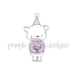 Purple Onion Designs Purple Onion Designs Stacey Yacula - Dylan (Party bear holding cake)
