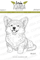 Lesia Zgharda Lesia Zgharda Stamp “Happy Corgi”  FA317